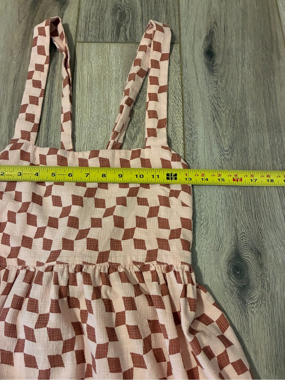 Madewell Cicely Sleeveless Tiered Midi Dress in Geo Checkerboard Size 12 - Picture 10 of 10